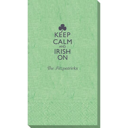 Keep Calm and Irish On Bali Guest Towels